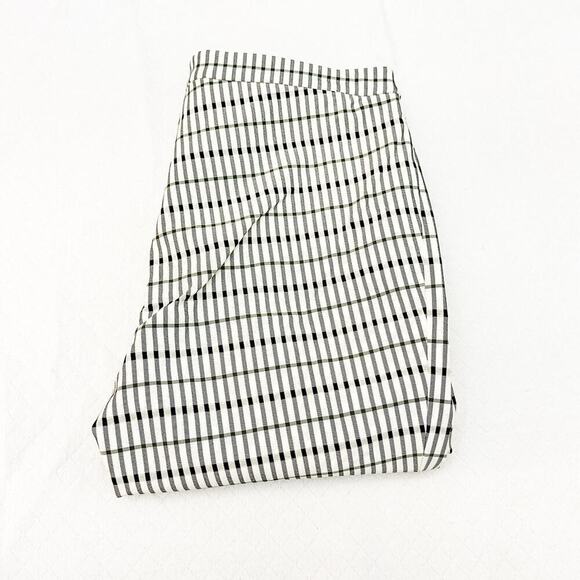 Theory Classic Skinny Pant Viscose Print Plaid Patterned Slack Stretch Size 4 - Picture 1 of 8